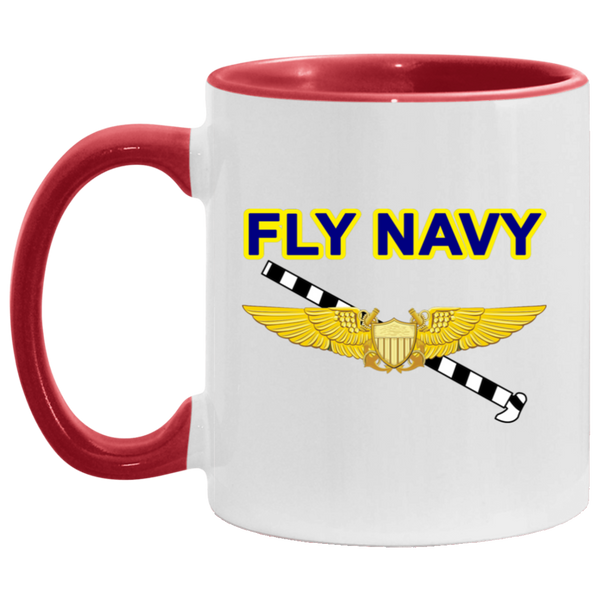 Fly Navy Tailhook 3 Accent Mug - 11oz