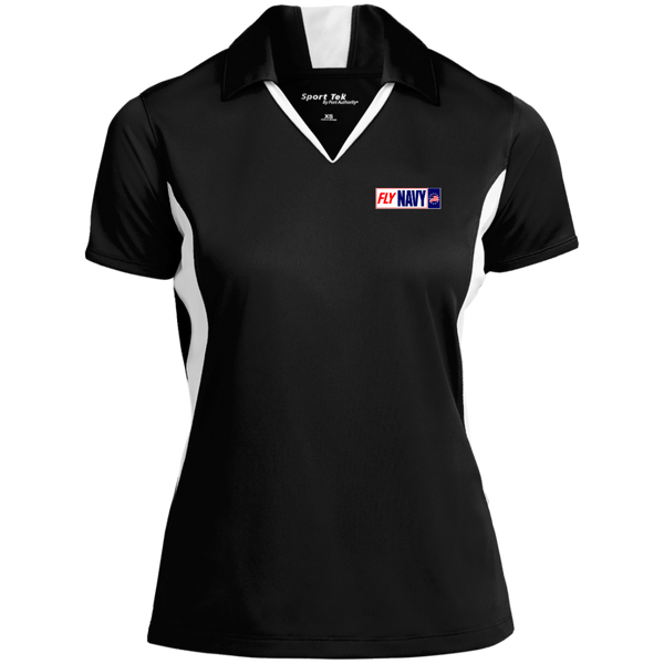 Fly Navy 1 Ladies' Colorblock Performance Polo