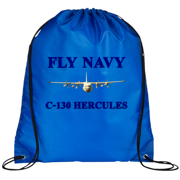 Fly Navy C-130 1 Drawstring Cinch Backpack