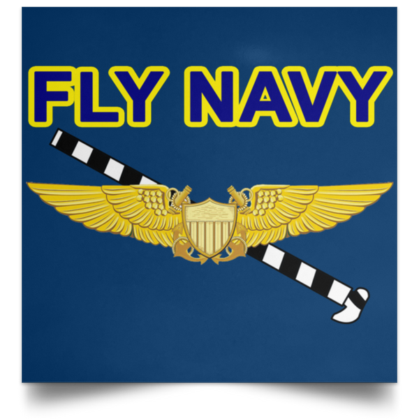 Fly Navy Tailhook 3 Poster - Square