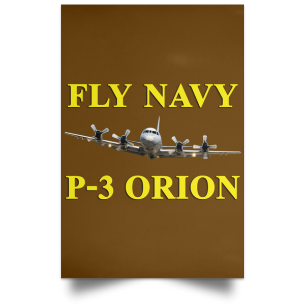 Fly Navy P-3 3 Poster - Portrait