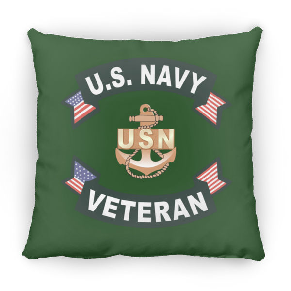 Navy Vet 1 Pillow - Medium Square