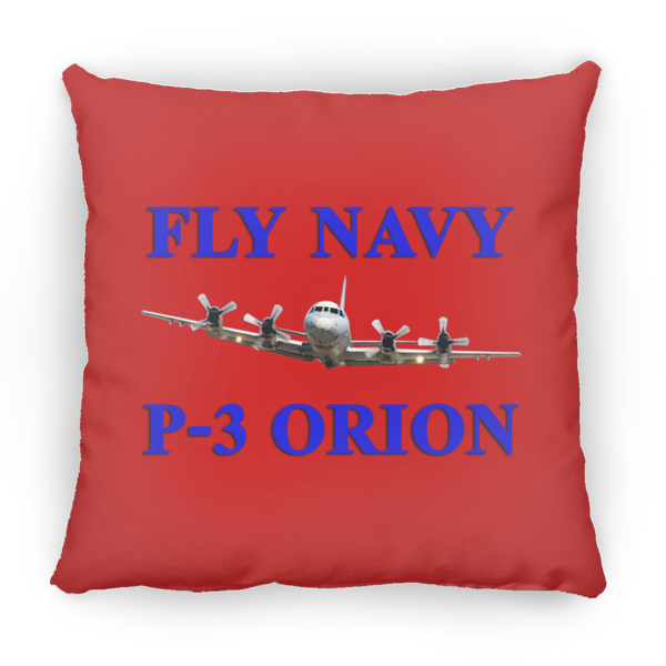 Fly Navy P-3 1 Pillow - Large Square