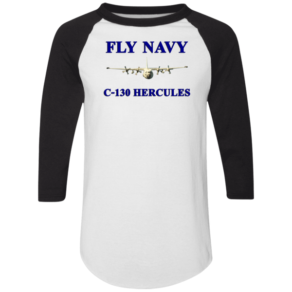 Fly Navy C-130 1 Colorblock Raglan Jersey