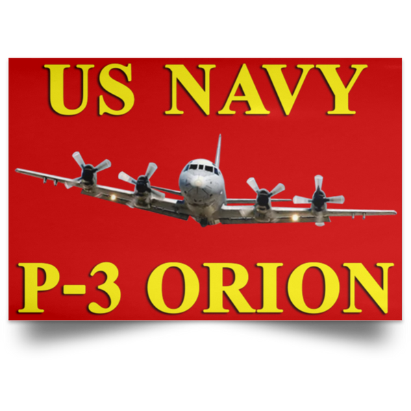 US Navy P-3 3 Poster - Landscape