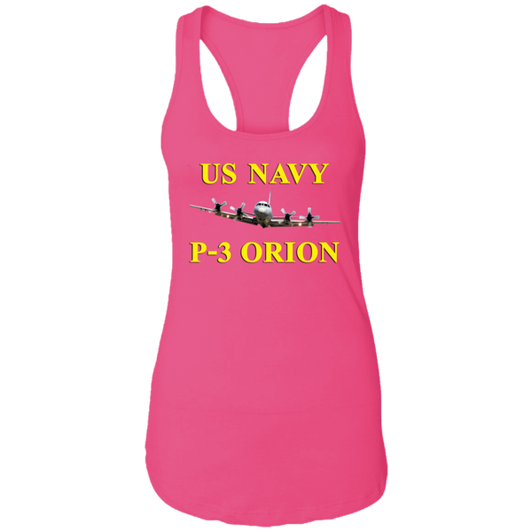 US Navy P-3 3 Ladies' Ideal Racerback Tank