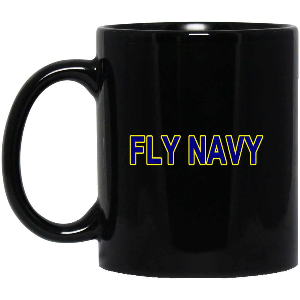 Fly Navy 2 Black Mug - 11oz