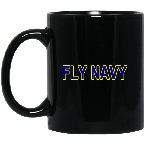 Fly Navy 2 Black Mug - 11oz