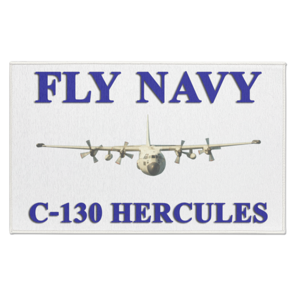 Fly Navy C-130 1 Indoor Doormat