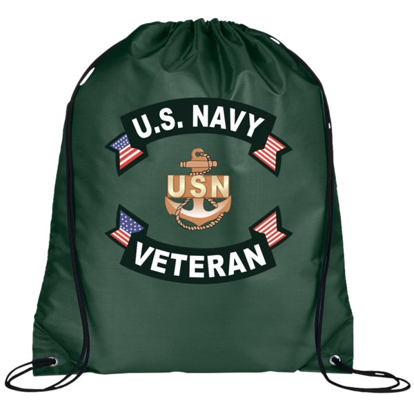 Navy Vet 1 Drawstring Cinch Backpack