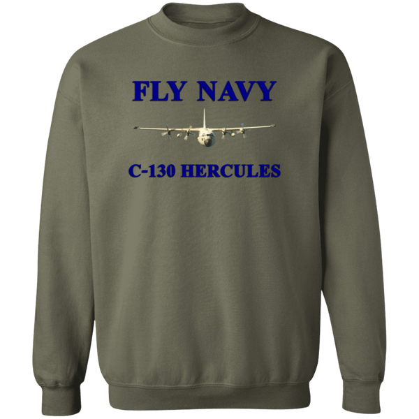 Fly Navy C-130 1 Crewneck Pullover Sweatshirt