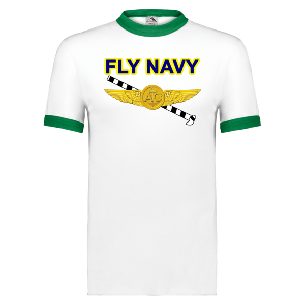 Fly Navy Tailhook 2 Unisex Ringer Tee