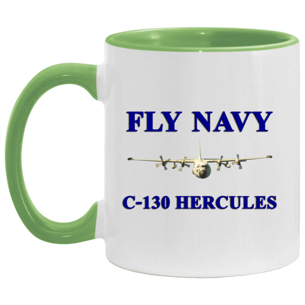 Fly Navy C-130 1 Accent Mug - 11oz