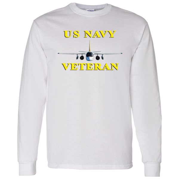 Navy Vet 3 LS Cotton T-Shirt