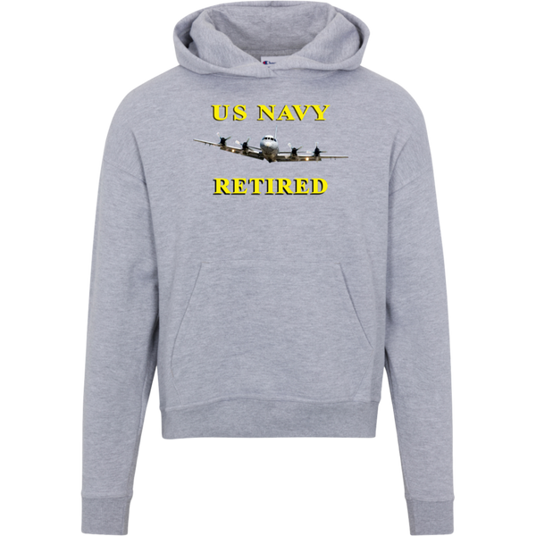 Navy Retired 1 Champion Ladies' Powerblend Hoodie