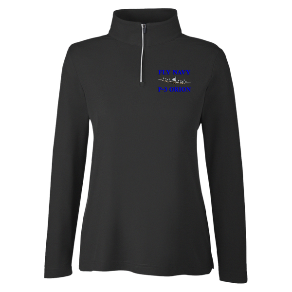 Fly Navy P-3 Core 365 Ladies' Fusion Quarter Zip