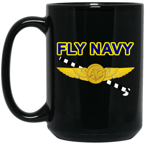 Fly Navy Tailhook 2 Black Mug - 15oz