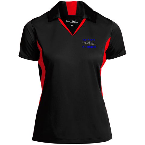 US Navy P-3 1 Ladies' Colorblock Performance Polo