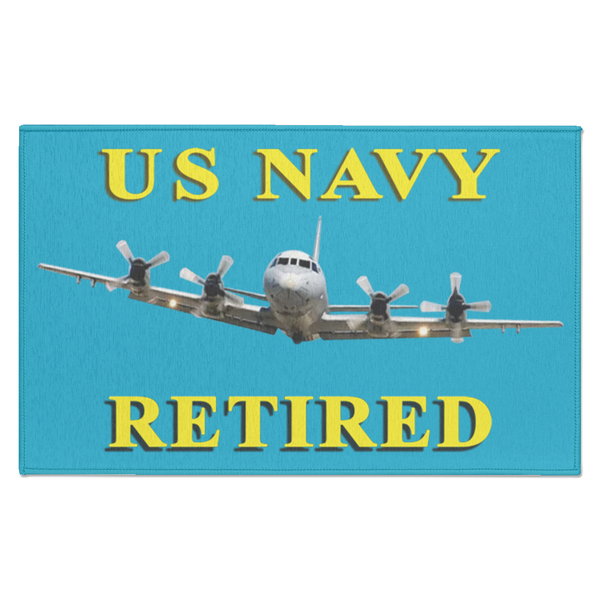 Navy Retired 1 Indoor Doormat