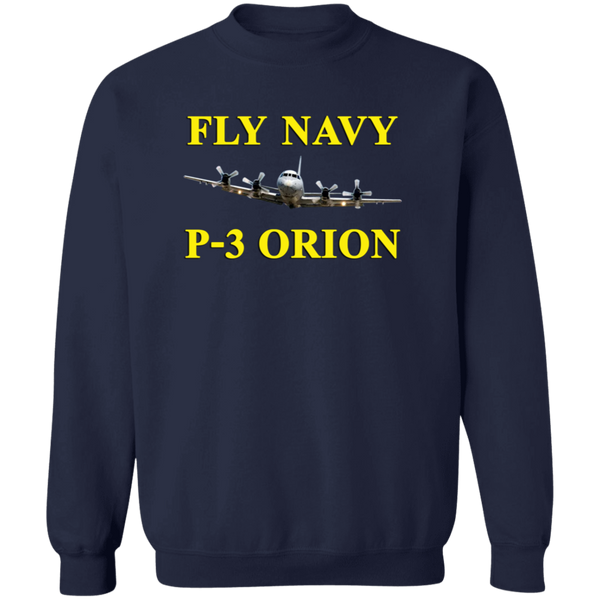 Fly Navy P-3 3 Crewneck Pullover Sweatshirt