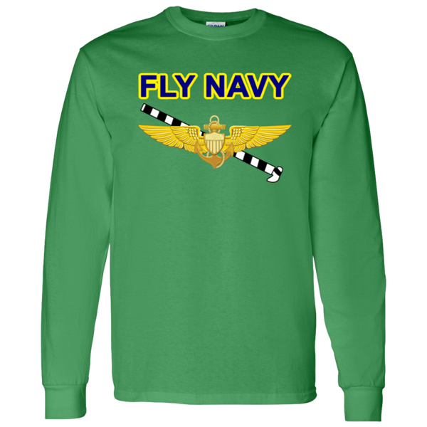 Fly Navy Tailhook 1 LS Cotton T-Shirt