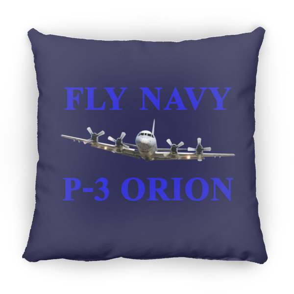 Fly Navy P-3 1 Pillow - Medium Square