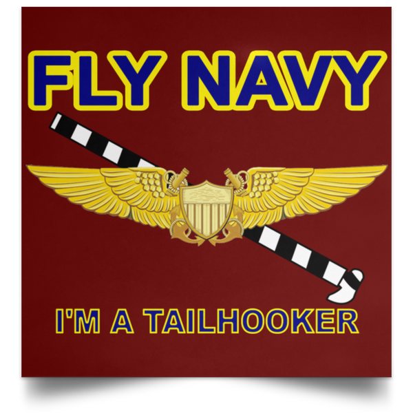 Fly Navy Tailhooker 3 Poster - Square