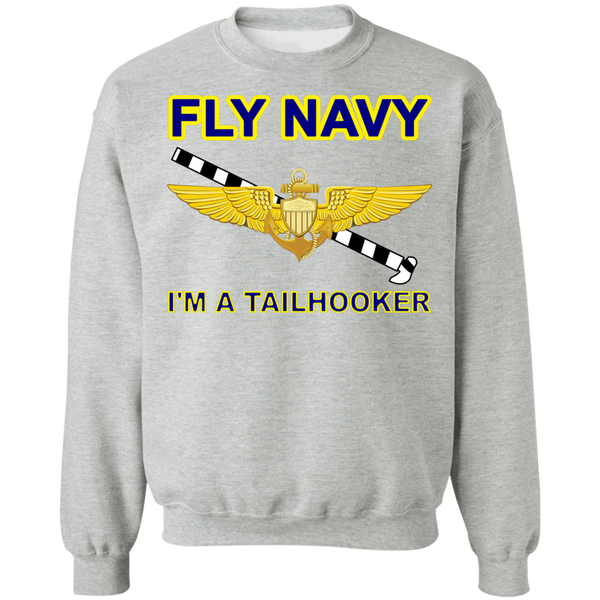 Fly Navy Tailhooker 1 Crewneck Pullover Sweatshirt