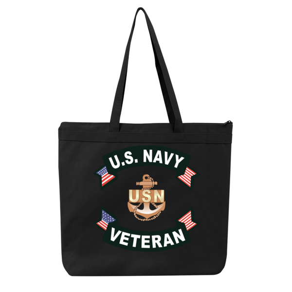 Navy Vet 1 Melody Large Tote