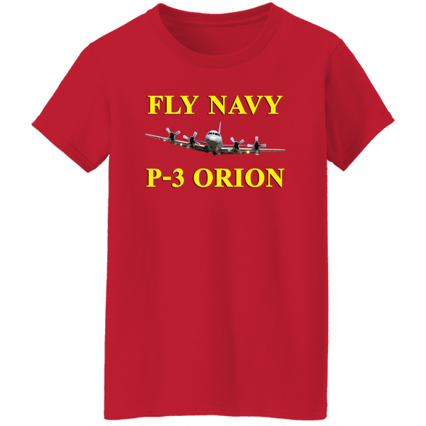 Fly Navy P-3 3 Ladies' T-Shirt