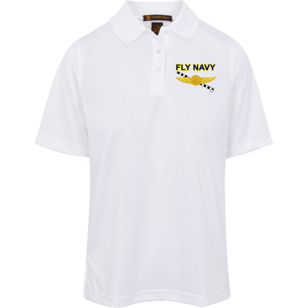 Fly Navy Tailhook 2 Harriton Ladies' Advantage Plus Polo