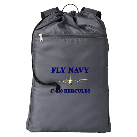 Fly Navy C-130 1 Getaway Cinchback Backpack