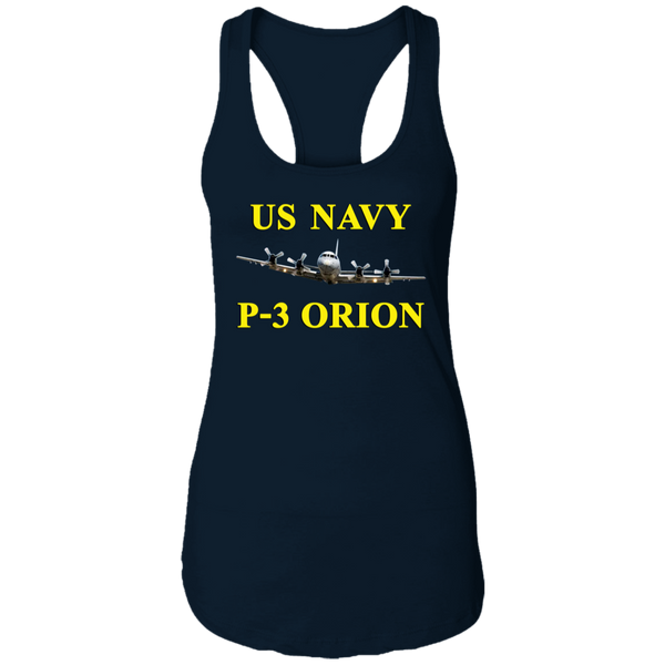 US Navy P-3 3 Ladies' Ideal Racerback Tank