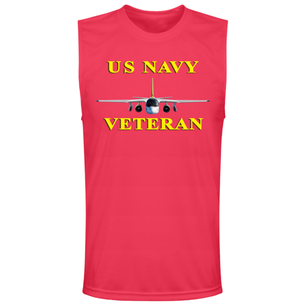 Navy Vet 3 Team 365 Muscle T-Shirt