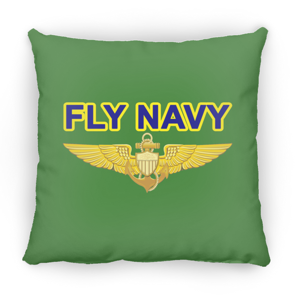 Fly Navy Aviator Pillow - Large Square