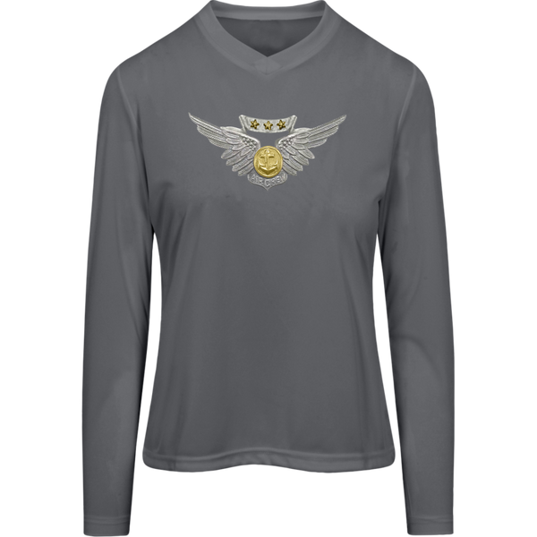 Combat Air 1 Team 365 Ladies' Zone LS Tee