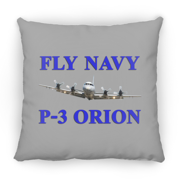 Fly Navy P-3 1 Pillow - Large Square