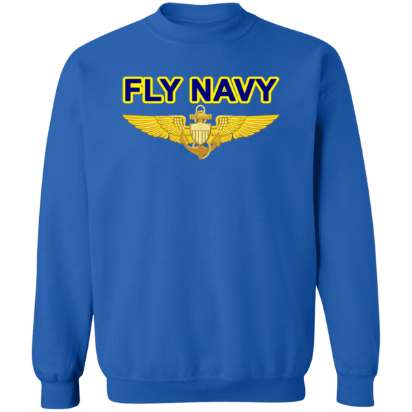 Fly Navy Aviator Crewneck Pullover Sweatshirt