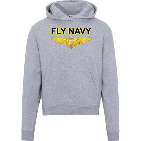 Fly Navy Aviator Champion Ladies' Powerblend Hoodie