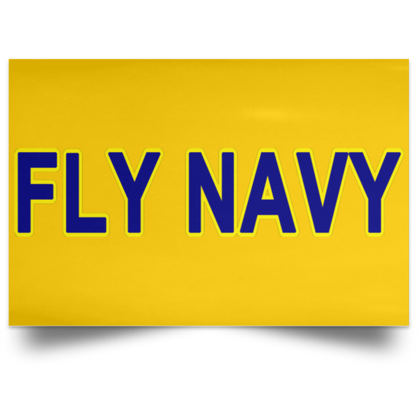 Fly Navy 2 Poster - Landscape