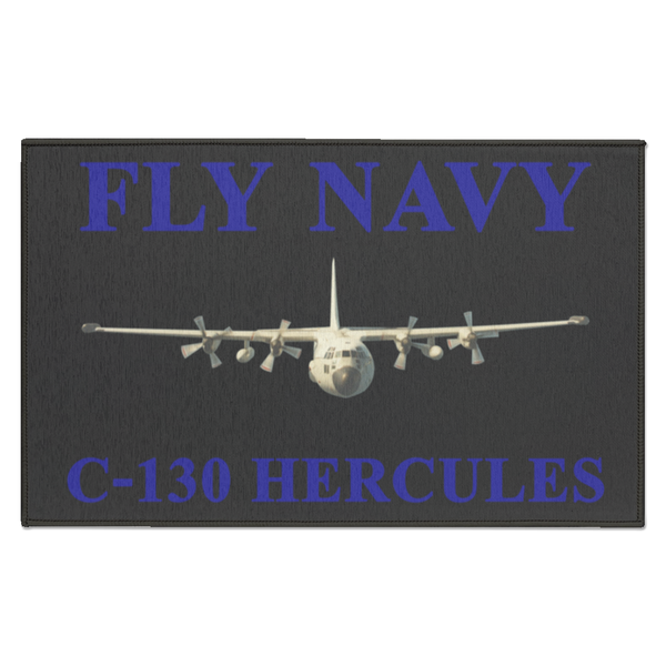 Fly Navy C-130 1 Indoor Doormat