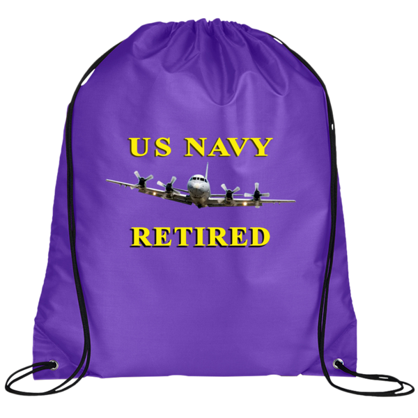 Navy Retired 1 Drawstring Cinch Backpack