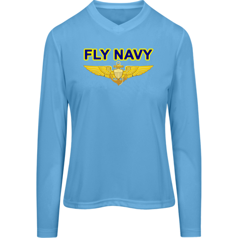 Fly Navy Aviator Team 365 Ladies' Zone LS Tee