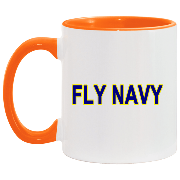 Fly Navy 2 Accent Mug - 11oz