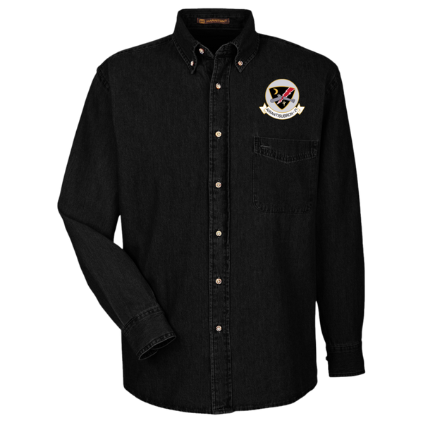 VS 21 2 Harriton LS Denim Shirt