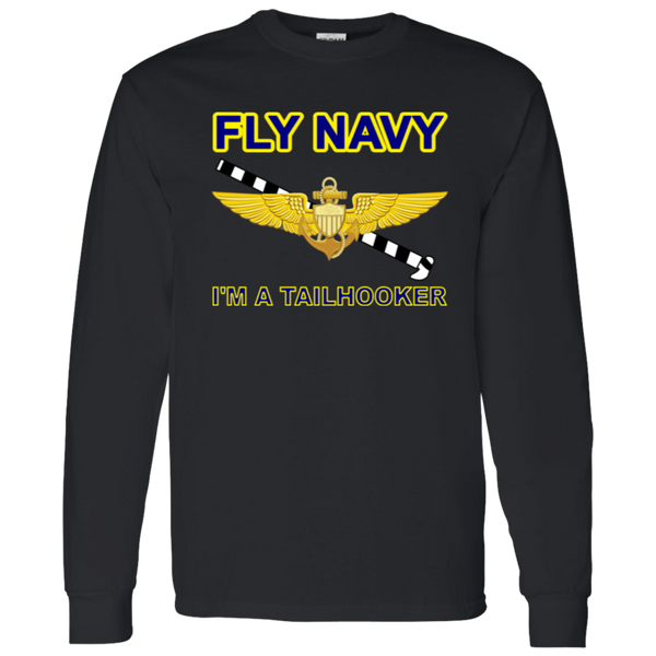 Fly Navy Tailhooker 1 LS Cotton T-Shirt