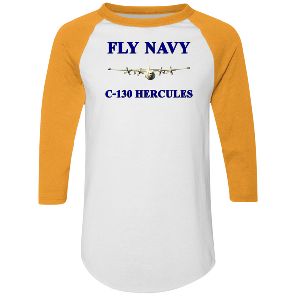 Fly Navy C-130 1 Colorblock Raglan Jersey