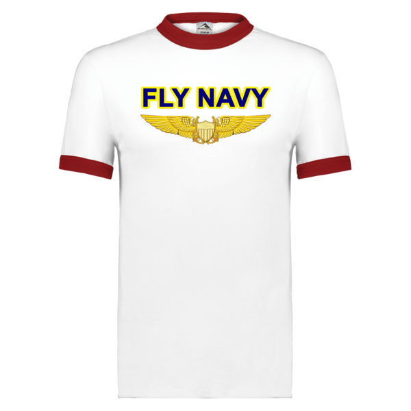 Fly Navy NFO Unisex Ringer Tee