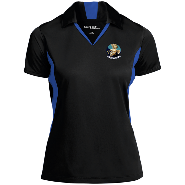 VAW 126 1 Ladies' Colorblock Performance Polo