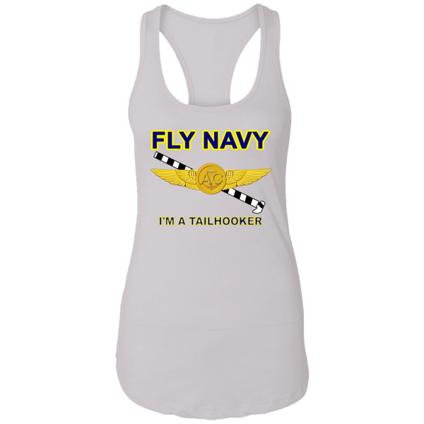 Fly Navy Tailhooker 2 Ladies' Ideal Racerback Tank